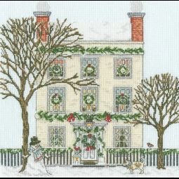 Christmas Townhouse Cross Stitch Kit