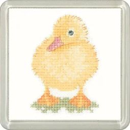 Little Friends Duckling Coaster Cross Stitch Kit