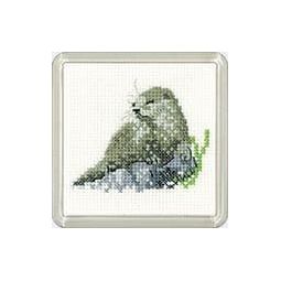 Little Friends Otter Coaster Cross Stitch Kit