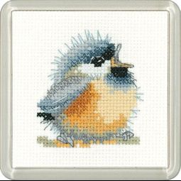 Chirpy Cross Stitch Coaster Kit