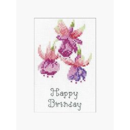 Fuchsia Card Cross Stitch Kit by John Clayton