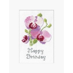 Orchid Card Cross Stitch Kit by John Clayton