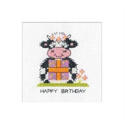 Milkshake Butterfly Greeting Card Cross Stitch Kit