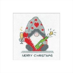 Gonk - Christmas Fizz Christmas Card Cross Stitch Kit