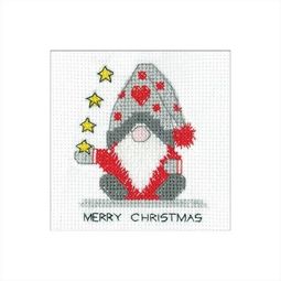 Gonk - Christmas Stars Christmas Card Cross Stitch Kit