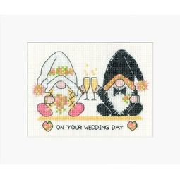 Gonk - Wedding Day Card Cross Stitch Kit