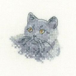 Little Friends British Blue Cross Stitch Kit