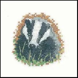 Little Friends Badger Cross Stitch Kit