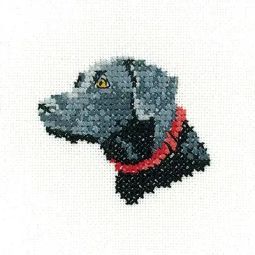 Little Friends Black Labrador Cross Stitch Kit