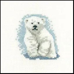 Little Friends Polar Bear Cub Cross Stitch Kit