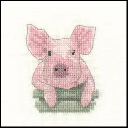 Little Friends Pig Cross Stitch Kit