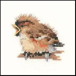 Little Friends Sparrow Cross Stitch Kit