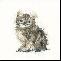 Little Friends Tabby Kitten Cross Stitch Kit