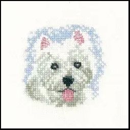 Little Friends Westie Puppy Cross Stitch Kit