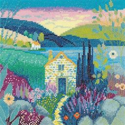 Peaceful Retreat Cross Stitch Kit by Mel Modicq