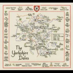 Yorkshire Dales Special Interest Map Cross Stitch Kit