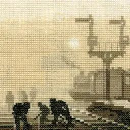 Silhouettes Steam Team Cross Stitch Kit