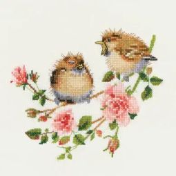Valerie Pfeiffer Rose Chick-chat Cross Stitch Kit