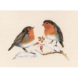 Valerie Pfeiffer Winter Robins Cross Stitch Kit