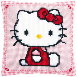 Hello Kitty Chunky Cross Stitch Cushion Kit