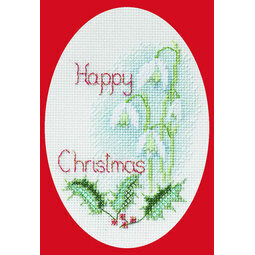 Snowdrop Cross Stitch Christmas Card Kit