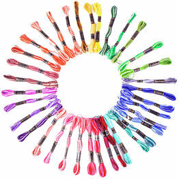 Embroidery Floss - Rainbow Colous (36 skeins)