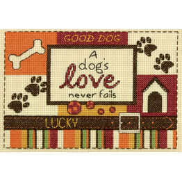 A Dog's Love Cross Stitch Kit