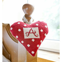 Red Alphabet Lavender Heart Tapestry Kit