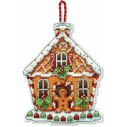 Gingerbread House Ornament Cross Stitch Kit