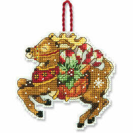 Reindeer Ornament Cross Stitch Kit