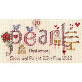 Pearl Anniversary Cross Stitch Kit