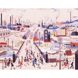 Lowry - The Canal Bridge Cross Stitch Kit