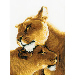 Lion Friendship Cross Stitch Kit
