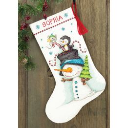 Jolly Trio Cross Stitch Stocking Kit