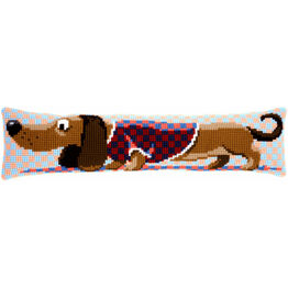 Dachshund In Jacket Draught Excluder Chunky Cross Stitch Kit