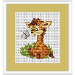 Baby Giraffe Mini Cross Stitch Kit
