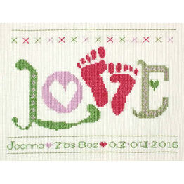 Love Baby Girl StitchKits Cross Stitch Kit