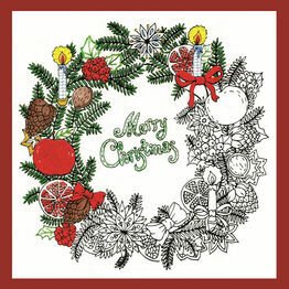 Zenbroidery - Christmas Wreath Fabric Pack