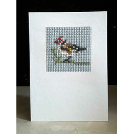 Goldfinch Mini Beadwork Embroidery Card Kit