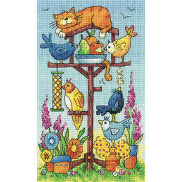 Bird Table (by Karen Carter) Cross Stitch Kit