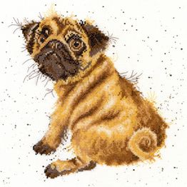 Hannah Dale Pug Cross Stitch Kit