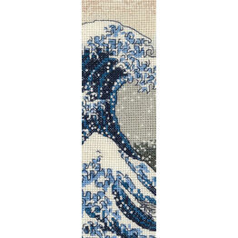 The Great Wave Bookmark Cross Stitch Kit