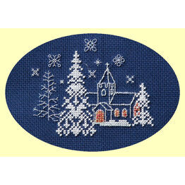 Let It Snow Cross Stitch Christmas Card Kit