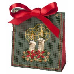 Christmas Candles Bag 3D Cross Stitch Kit