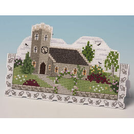 Church Card 3D Cross Stitch Kit