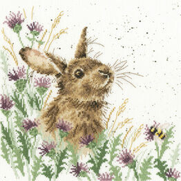 The Meadow Wild Rabbit Cross Stitch Kit