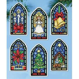 Stained Glass Ornaments Cross Stitch Kit