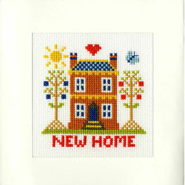New Home Cross Stitch Card Kit