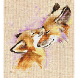 Foxes Cross Stitch Kit