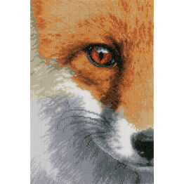 Fox Close-Up Cross Stitch Kit